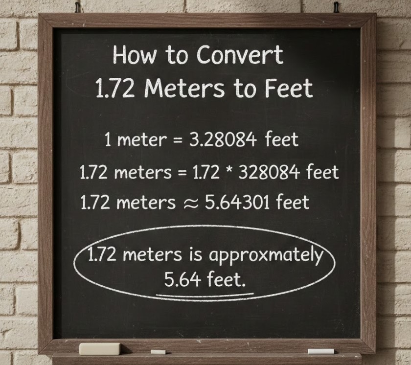 How to Convert 1.72 Meters to Feet and Other Key Measurements 1.72 Meters to Feet