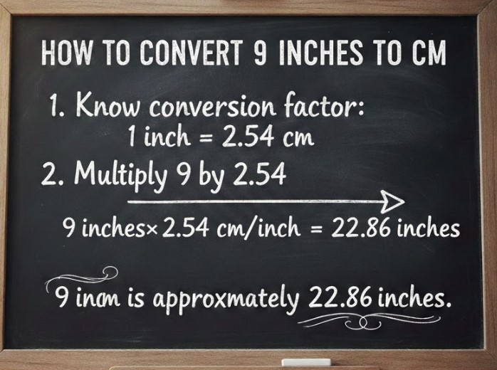How to Convert 9 Inch to CM – Simple Conversion Formula Explained 9 Inch to CM