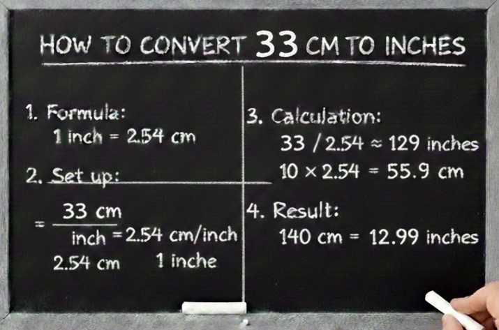 How to Convert 33 cm to Inches: A Complete Guide 33 cm to Inches