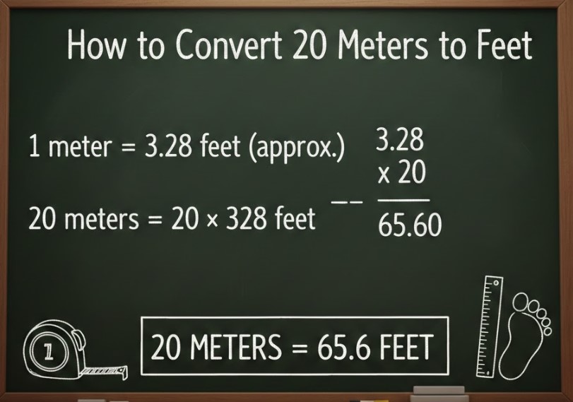 How to Convert 20 Meters to Feet: Step-by-Step Guide & Examples 20 Meters to Feet