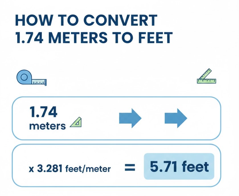 How to Convert 1.74 Meters to Feet & More – Easy Guide 1.74 Meters to Feet