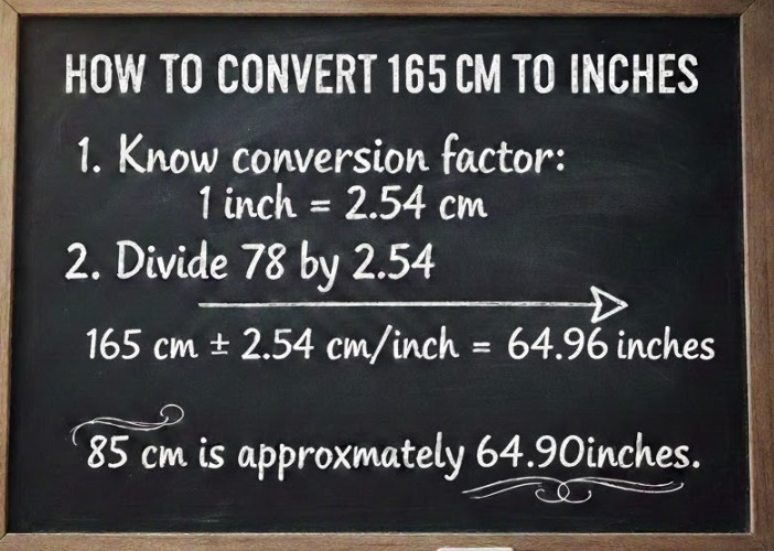 How to Convert 165 cm to Inches – Easy Guide & Examples 165 cm to Inches