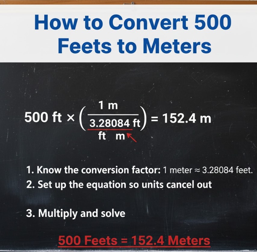 How to Convert 500 Feet to Meters | Easy Conversion Guide 500 Feet to Meters