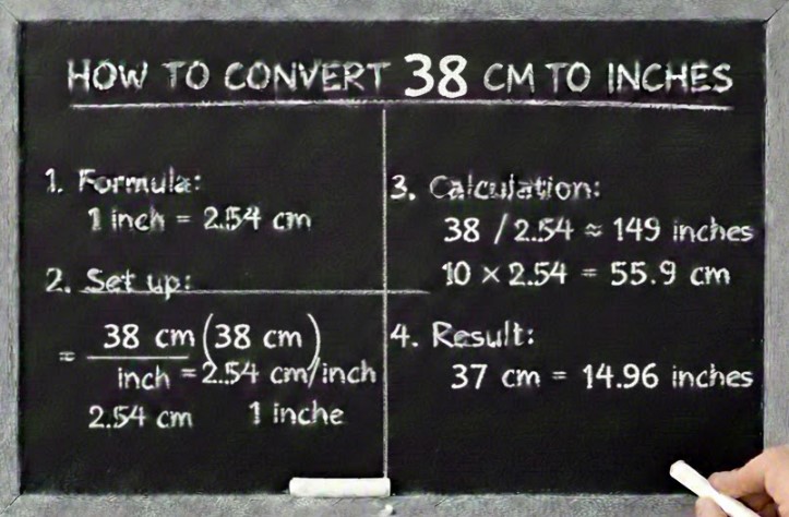 How to Convert 38 cm to Inches – Easy Conversion Formula 38 cm to Inches