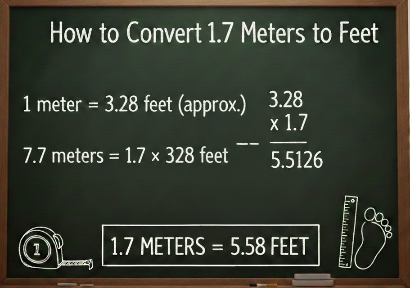 How to Convert 1.7 Meters to Feet and Other Common Meters to Feet Conversions 1.7 Meters to Feet