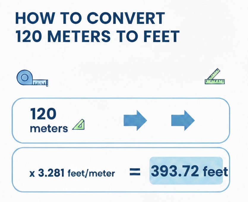 How to Convert 120 Meters to Feet | Easy Guide 120 Meters to Feet